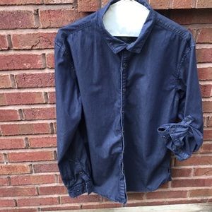 Calvin Klein L Dark Denim Button Shirt